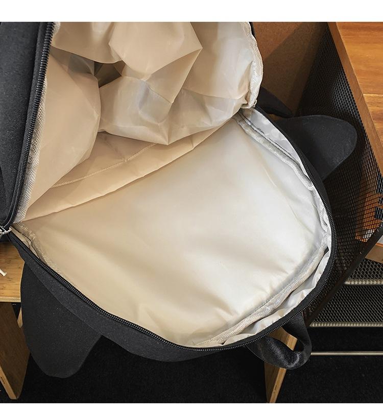 Creative Personality Backpack for Men and Women, Trendy Shark, Funny, Cute, Student, Ins, Korean Version, Travel, Motorcycle, Casual Backpack Daily Use SpringStatements