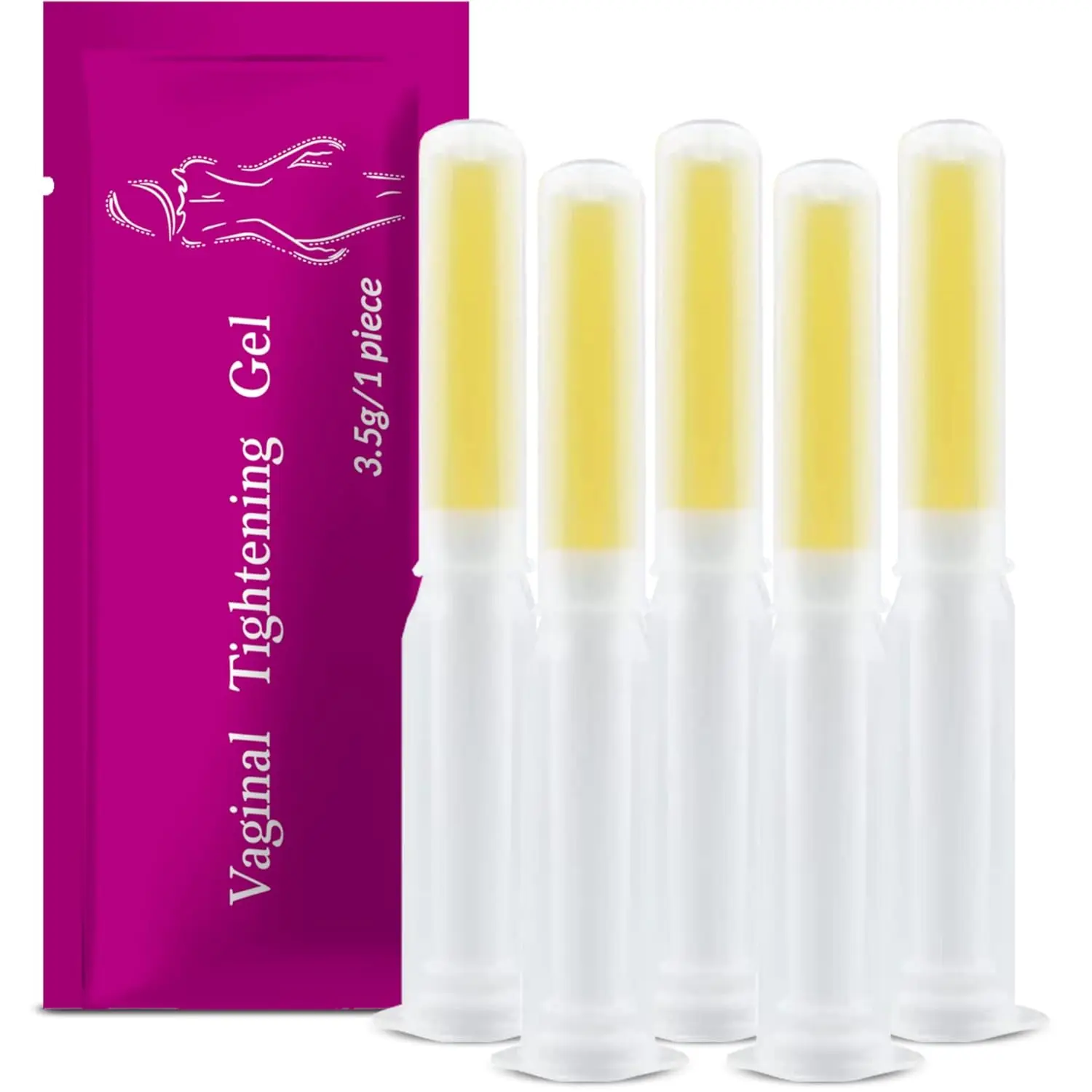 5 Pcs Feminine Soothing & pH Balancing Gel, Organic Natural Herbal Formula Nourishes, Protects & Revitalizes for All Day Fresh Care