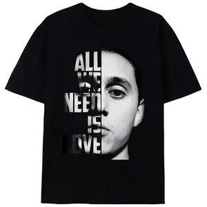 All We Need Is Love Printed Men's T-Shirt And Hoodie Canserbero Design - Fun, Casual, Summer Hip-Hop Streetwear for Trendy Men Crew Necks Menswear