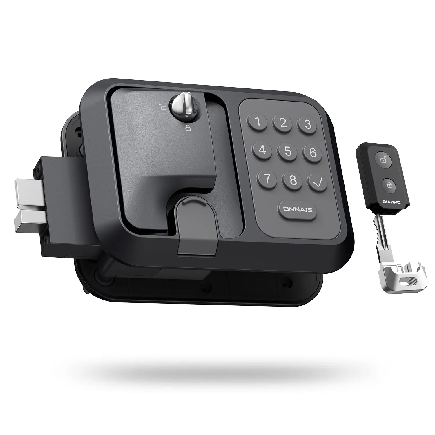 RV Door Lock Keyless Entry Handle | Keypad & 2 Remotes Deadbolt | Fits Travel Trailers, Campers & 5th Wheels, Code Entry, Keyless Entry Solutions