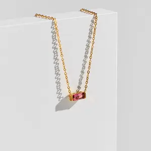 Gold Birthstone Necklace for Women | Dainty Jewelry Gift Under $30