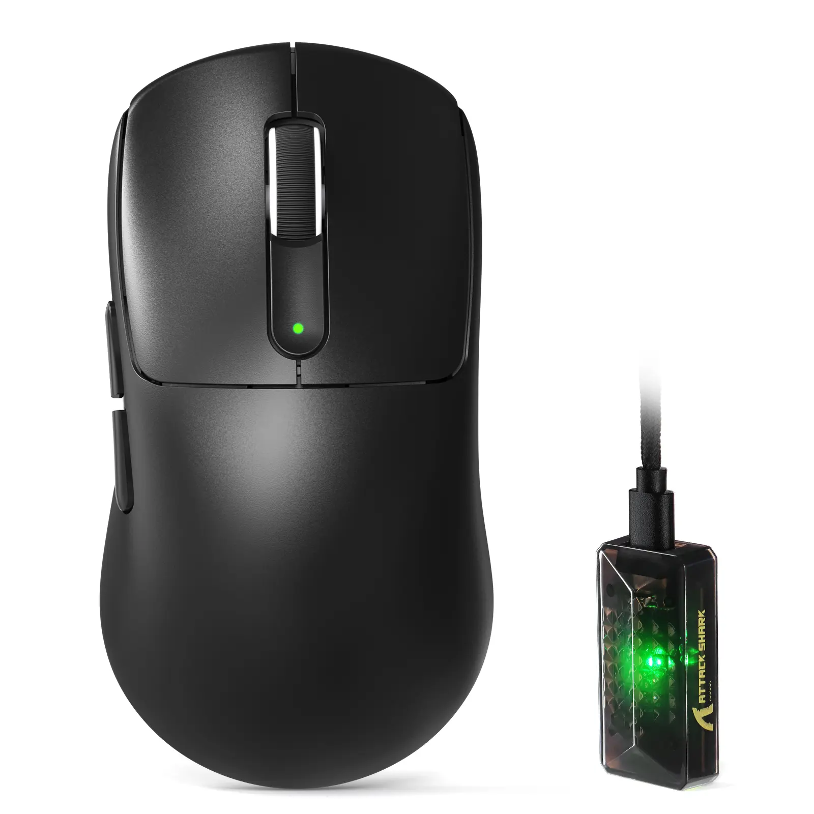 ATTACK SHARK V5 Wireless Gaming Mouse with 42000 DPI -PAW3950 MAX Sensor -55g Ultra-Lightweight-Nordic 52840 MCU,Wired/BT/2.4GHz Wirelss Programmable Mouse for PC/Mac