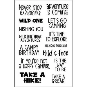 Crafts & Sewing The Stamps of Life words4camper Stamp Set