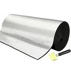 394mil Car Thermal Sound Deadener Insulation with Roller Kit, Three-Layer Aluminum Foil Material 16.4 Sqft 60"x40" Heat & Noise Reduction Mat Pad Automotive Hood Firewall Heat Shield Protector
