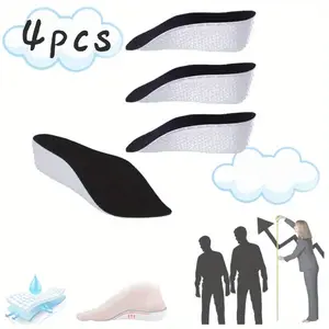 pcs of Inner Height Increasing Insoles, Invisible Soft Bottom Breathable Sports Shock Absorption Non Tiring Orthopedic Insoles, Suitable for Flat Feet, Arch Support Height Increasing Pads, and Foot Pressure Relieving shoe fall winter women casual   sole S