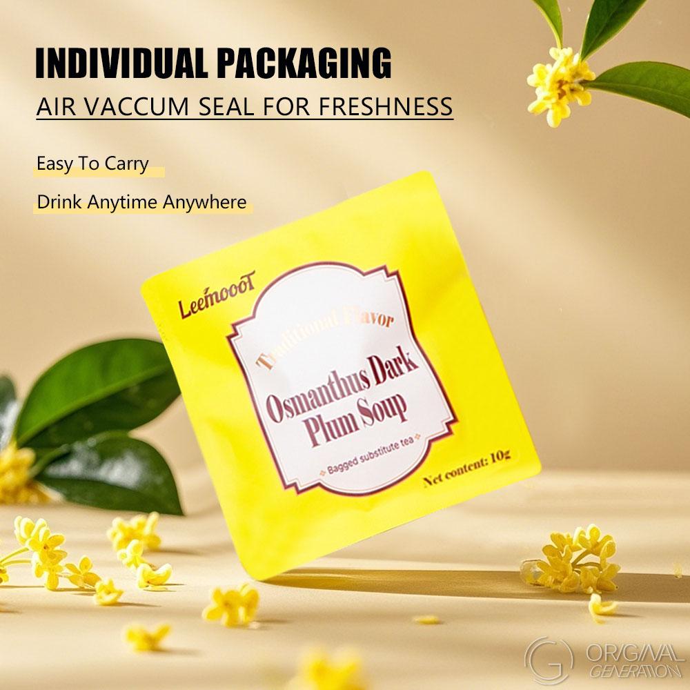 Digestion Tea Sweet And Sour Taste Of Osmanthus And Dark Plum Tea 100g 10g×10pack Caffeine Free With Osmanthus, Dark plum, Rock sugar, Hawthorn, Mulberry