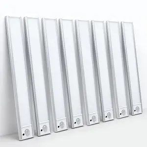 8 Packs Under Cabinet Lighting Wireless, Rechargeable Battery Motion Sensor Light Indoor, Stick On Magnetic Closet Lights, Under Counter Lights for Kitchen, Stairs