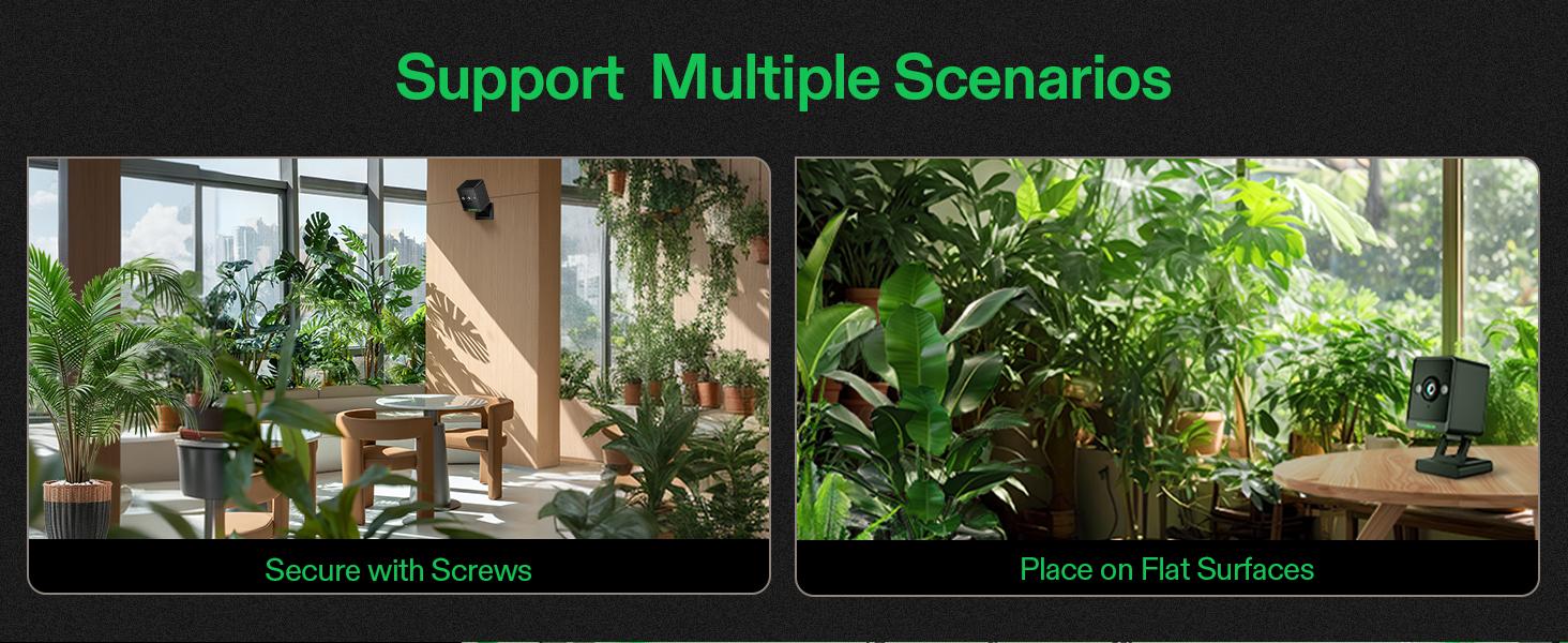 VIVOSUN GrowCam C4, 2K QHD WiFi Smart Camera for Grow Tent & VGrow Smart Grow Box, Timelapse, Night Vision, SD Card Storage, 2-Way Audio, App Control