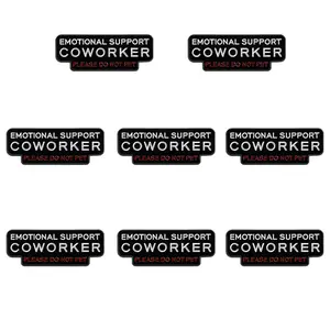 Spring new brooch -1/8 PCS Emotional Support Colleague Lapel Pin, Office Humor Badge, Workplace Self-Parody Style, Fun Accessory for Backpack ID Card Decoration