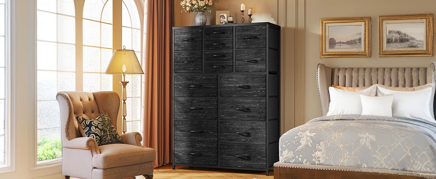 【Budget-Friendly Homehacks】Raybee 16 Deep Drawers Tall Dresser for Bedroom, Extra Large Fabric Chest of Drawers with Steel Frame, Wide Clothes Storage Tower Organizer Unit for Closet, Dorm, Living Room, Space Saving Vertical Furniture, #Backtoschool 【Budget-Friendly Homehacks】Raybee 16 Deep Drawers Tall Dresser for Bedroom, Extra Large Fabric Chest of Drawers with Steel Frame, Wide Clothes Storage Tower Organizer Unit for Closet, Dorm, Living Room, Space Saving Vertical Furniture, #Backtoschool