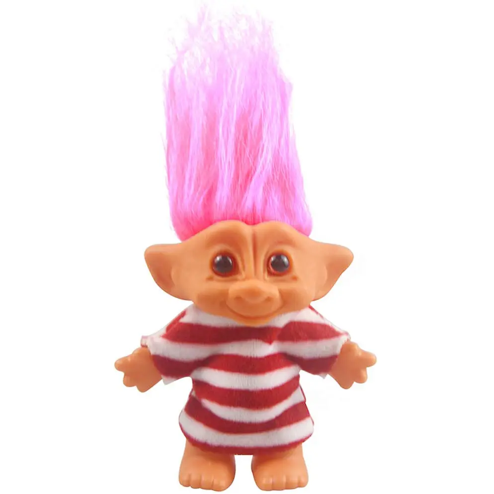 Vintage Troll Doll Toy - 90s Chromatic Collectible with Interactive Play Features, Movie-Inspired Toys for Birthday Gifts, Fun Party Favor & School Project Cake Topper
