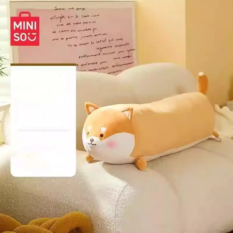 MINISO Shiba Inu Long Plush Body Pillow Super Soft Stretchy Dog Plush Hug Pillow Leg Pillow Sleep Companion Gift#Summervibes, Back To School