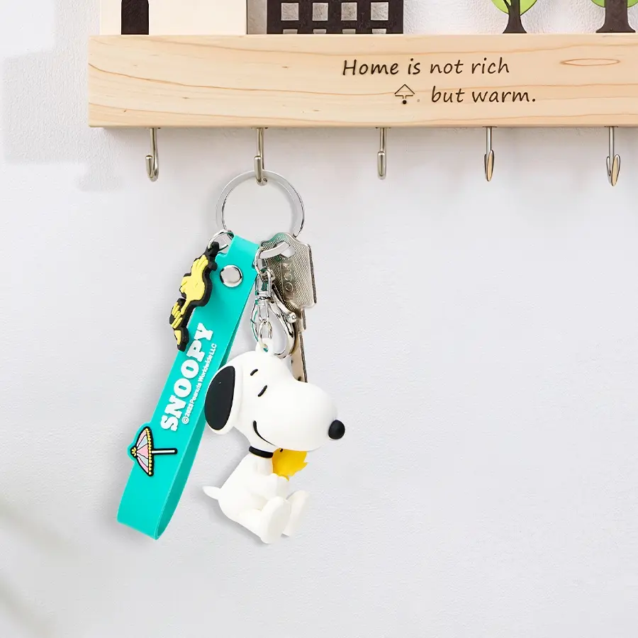 [Holiday Special]Snoopy’s Sunny Journey: 3D Figurine Keychains,Exquisite 3D Craft,Durable Material,Cute/Adorable,Bag Charm/Bag Accessory,Christmas & Holiday Haul#Summervibes, Back To School