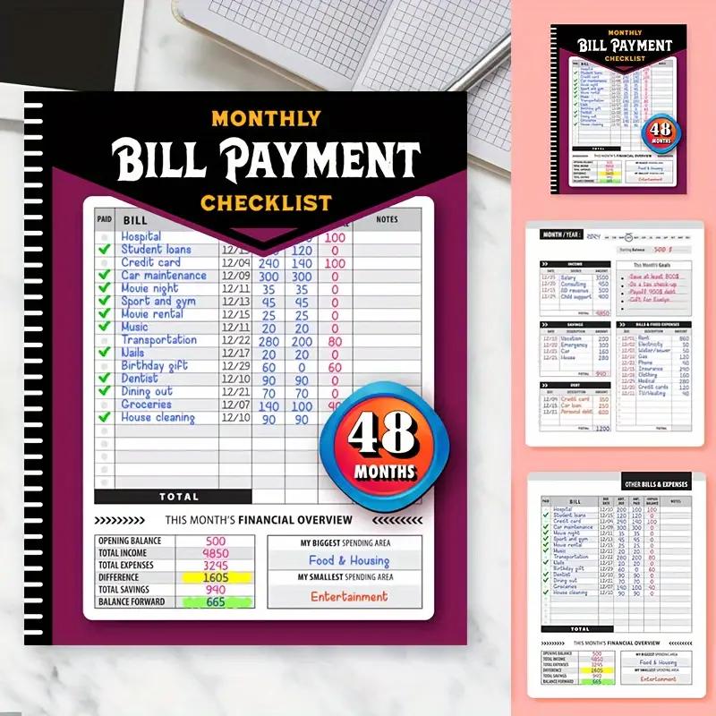 Bill Payment Planner And Organizer: Bill Tracker| Monthly Bill Payment Tracker and Organizer| Bill Planner| 120 Pages and 8.5 x 11 lnches 2| ...| Bill organizer| Bill paying organizer