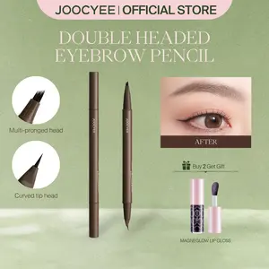 JOOCYEE Double Headed Eyebrow Pencil, Easy Application, 2-in-1, Dual-End, Multi-Use, Brow, Lash, Ultra-Fine, Long Wear, Non-Cakey, Silky, Beginner-Friendly, Multi Shades, Giftable, Portable, Novel, For Holidays, Party, Spring Gift, Refresh Look