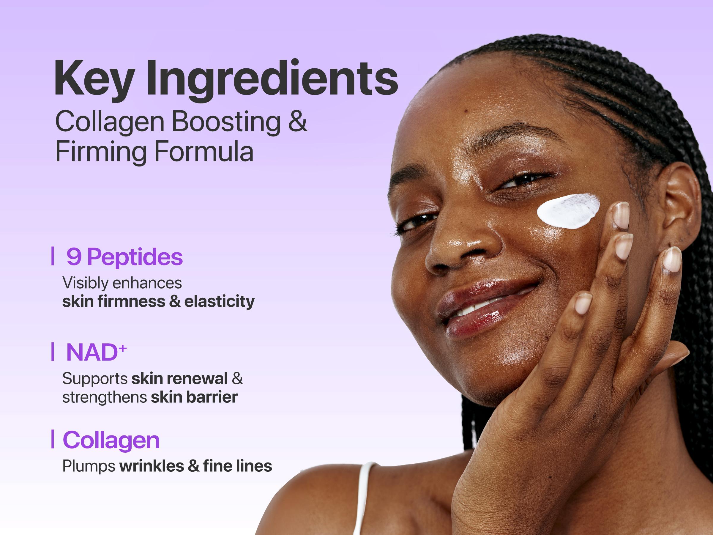 [numbuzin official shop] No.9 Sunscreen | NAD+ BIO Super Defense Glow Sunscreen | Broad Spectrum SPF 50 | Glowing, Moisturizing, Natural Finish | Korean Skincare, Glass Skin | Peptides, Collagen, NAD | 1.69 fl. oz.