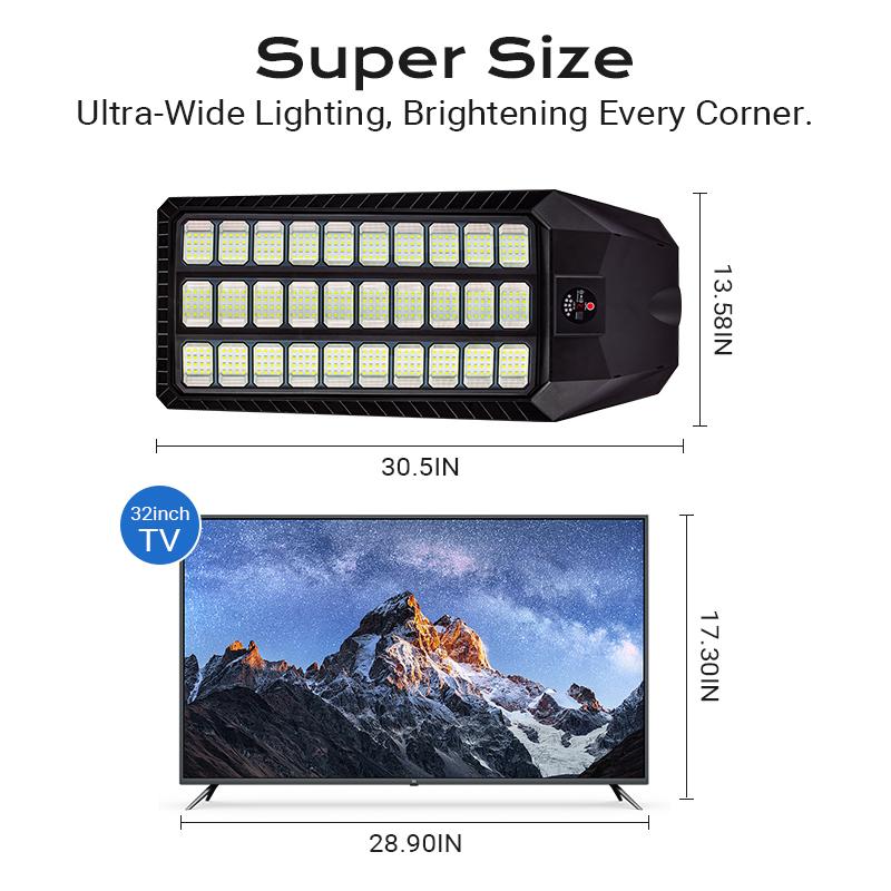 Next-Gen Solar Street Light Outdoor 480PCS 5054 SMD LED Super Bright Lamp with 3 Modes Motion Sensor Remote Control Solar Powered Wall Pole Mounted Security Light ABS Housing IP65 Waterproof for Yard Garden Garage Street Next-Gen Solar Street Light Outdoor 480PCS 5054 SMD LED Super Bright Lamp with 3 Modes Motion Sensor Remote Control Solar Powered Wall Pole Mounted Security Light ABS Housing IP65 Waterproof for Yard Garden Garage Street