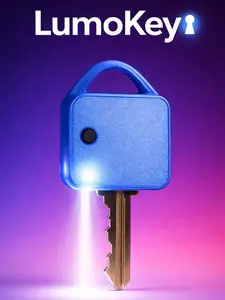 Lumokey LED Light Key Case - Eco-Friendly 100% Recycled Plastic with Textured Grip for Enhanced Visibility and Safety in Dark Nights