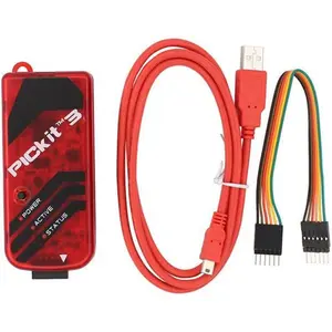 PICKIT3 ABS+PC+PVC Electronic Chip Simulator Microcontroller Circuit Debugger for PIC Series Microcontrollers ICSP Interface with USB Cable