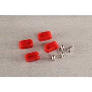Mini Helmet Facemask Clips for Riddell Speed - Red