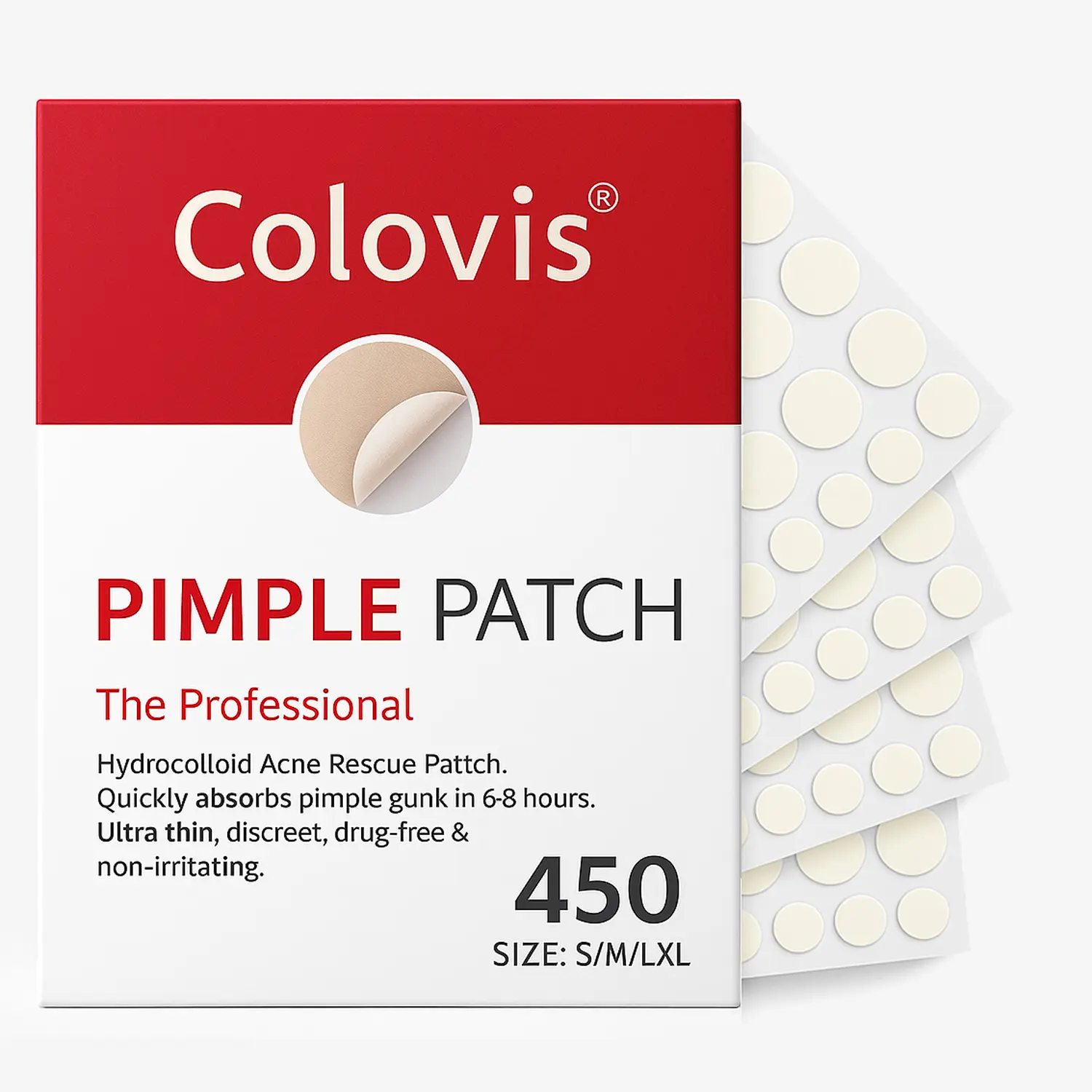 Hydrocolloid Acne Pimple Patches for Face, Various Sizes Zit Covers, Acne Stickers with Tea Tree, Salicylic Acid & Cica Oil, 450/331 Count Skincare Clear, tiktokshopbacktoschool