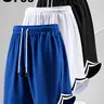 Tropical Casual Men’s 5-Pack Loose-Fit Athletic Shorts - Quick-Dry, Fast-Dry Fabric, Breathable Solid Colors, Adjustable Waistband, Zippered Pockets, Ideal for Fitness Training, Outdoor Wear