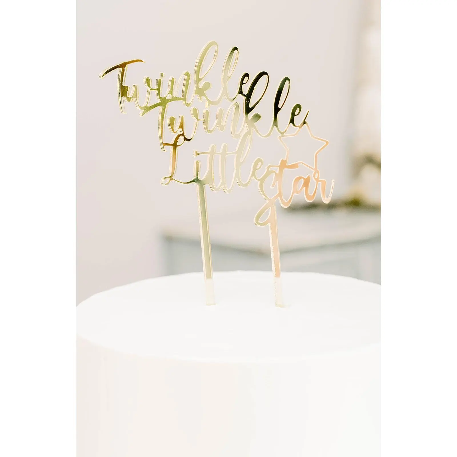 Twinkle Twinkle Little Star Acrylic Cake Topper