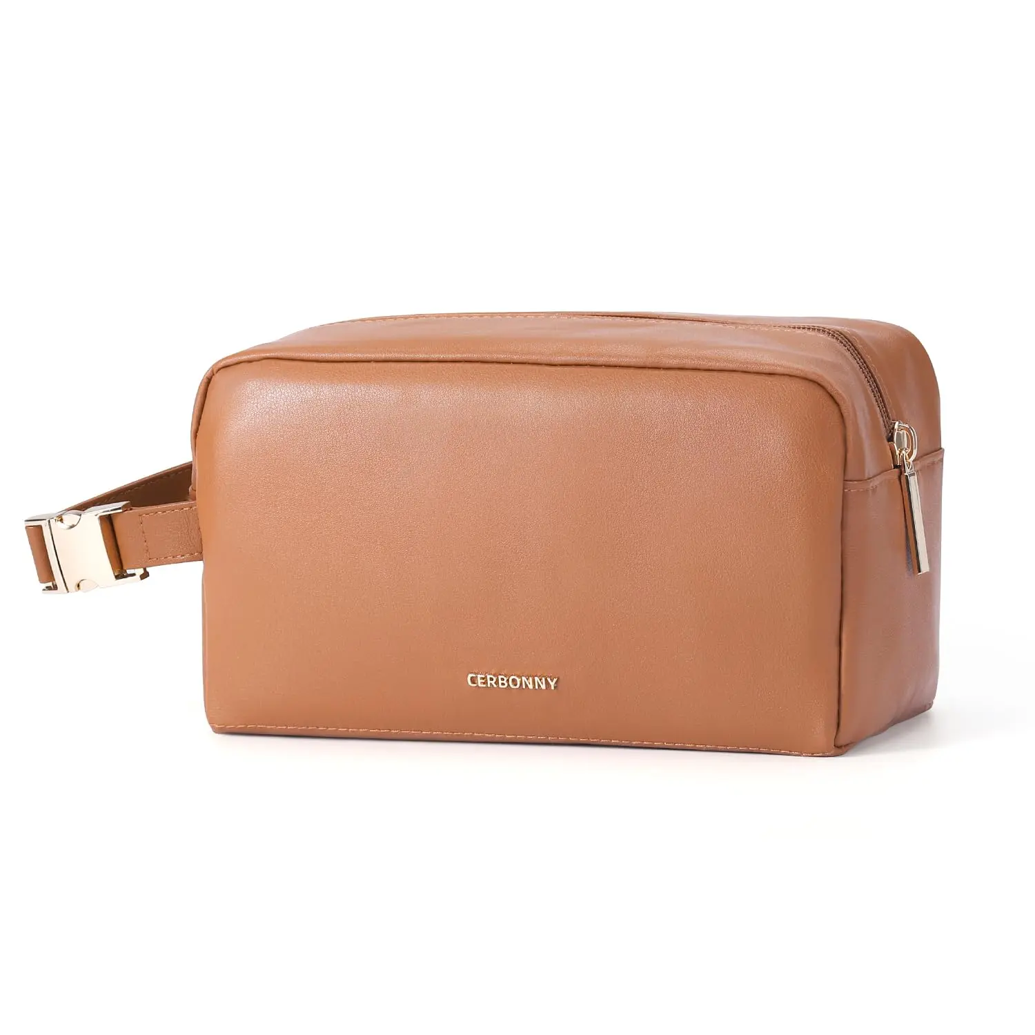 Cerbonny Flagship Leather Mini Freezable Cooler Pouch - Chic, Compact Insulated Lunch Box Bag with Zipper, Flagship Leather Look, Freezer-Safe On-the-Go Chill Power, Summer Back to School Lunch Bag