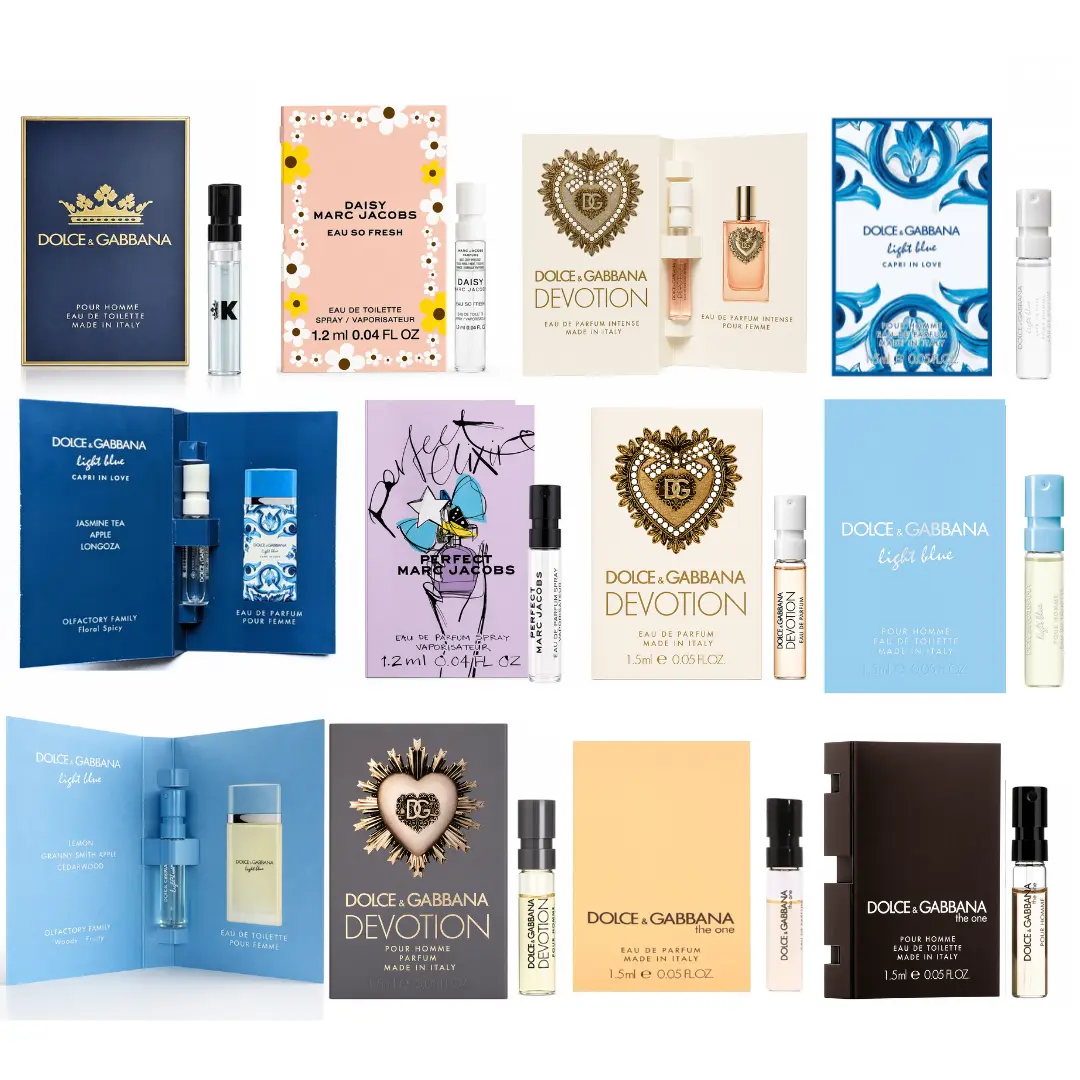 Designer Perfume Sample Vials (0.05 Fl.oz / 1.2 ml)