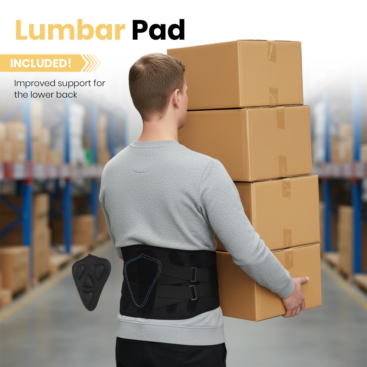 Back Brace Support Belt-Lumbar Support Back Brace for Back Pain, Sciatica, Scoliosis, Herniated Disc Adjustable Support Straps-Lower Back Brace with Removable Lumbar Pad for Men & Women summerwins