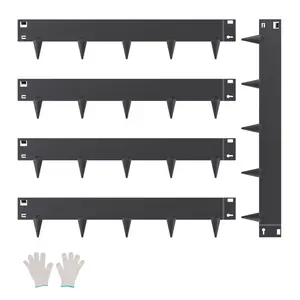 【FathersDayGift】VEVOR Steel Landscape Edging 5 Packs 39 x 4in Rust-Resistant Edging Border Black