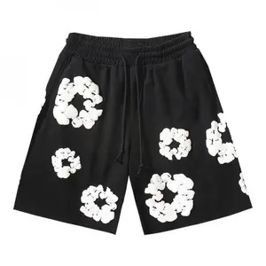 Denim Tears Printed Shorts 2026 Classic Trendy Unisex Floral Casual Sports Shorts Casual Printed Athletic Shorts Spring Fashion Outfit Comfortable Fabric