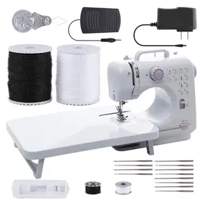 Portable Electric Sewing Machine Featuring 12 Stitch Patterns & 10 Needles, Adjustable Speed, Overlock Capabilities, Multifunctional Use, Ideal for Parents, Beginners & Hobbyists, Lightweight And User-Friendly, Perfect for Repairs, Projects Sewingmachine