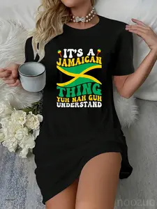It's A Jamaican Thing Yuh Nah Guh Understand Funny Jamaica Casual Dress