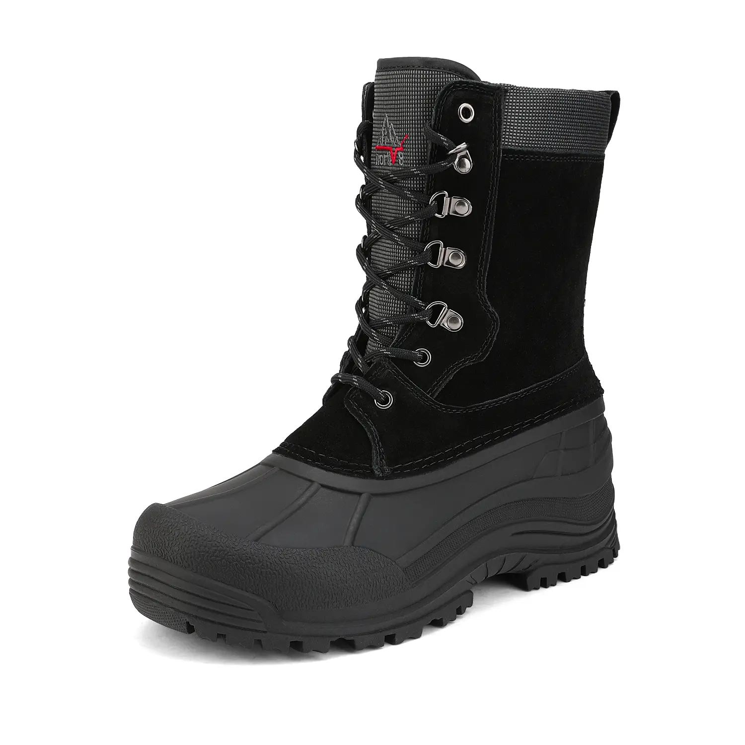NORTIV 8 Men's Snow Boots, Waterproof Tactical Hiking Footwear with Insulated Faux Fur Liner, Synthetic Anti-Collision Cap Toe for Outdoor Activities, Waterproof Outdoor Footwear, Warm Liner, Us Sizes