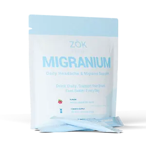 Migranium: The anti-headache powder with magnesium, vitamins & brain-boosting formula. Neurologist-backed dietary supplement for deep relief (Brazilian Berry Bliss)