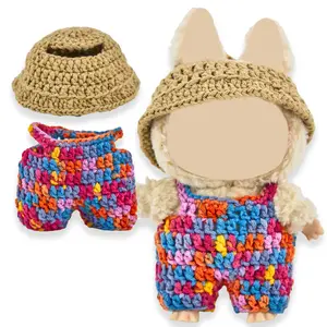 YShomy 17cm Doll Clothes Set - Cute Colorful Shoes & Overalls for 17cm/15cm Dolls OOTD Perfect Gift for Boys Girls Dress-Up Accessories Valentinesday Birthday Anniversary