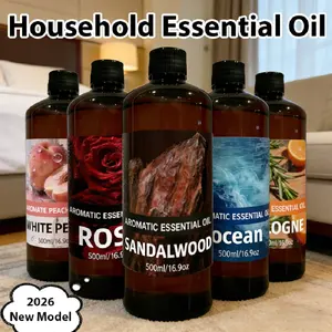 Essential oils, 500ml large bottle, six scents, perfect for eliminating odors in the air, suitable for home, office, and car, long-lasting fragrance, freshening every moment, great gift Aroma diffuser