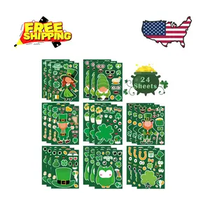 St Patricks Day Stickers Decorations (24 Sheets)