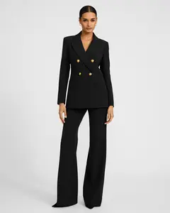 Express Editor Studio Stretch Twill High Waisted Flare Trouser