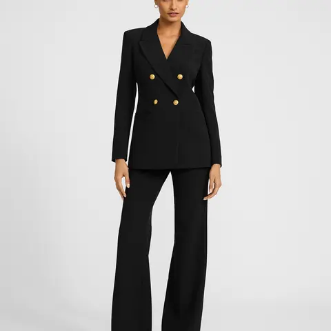Express Editor High Waisted Flare Trouser in Studio Stretch Twill