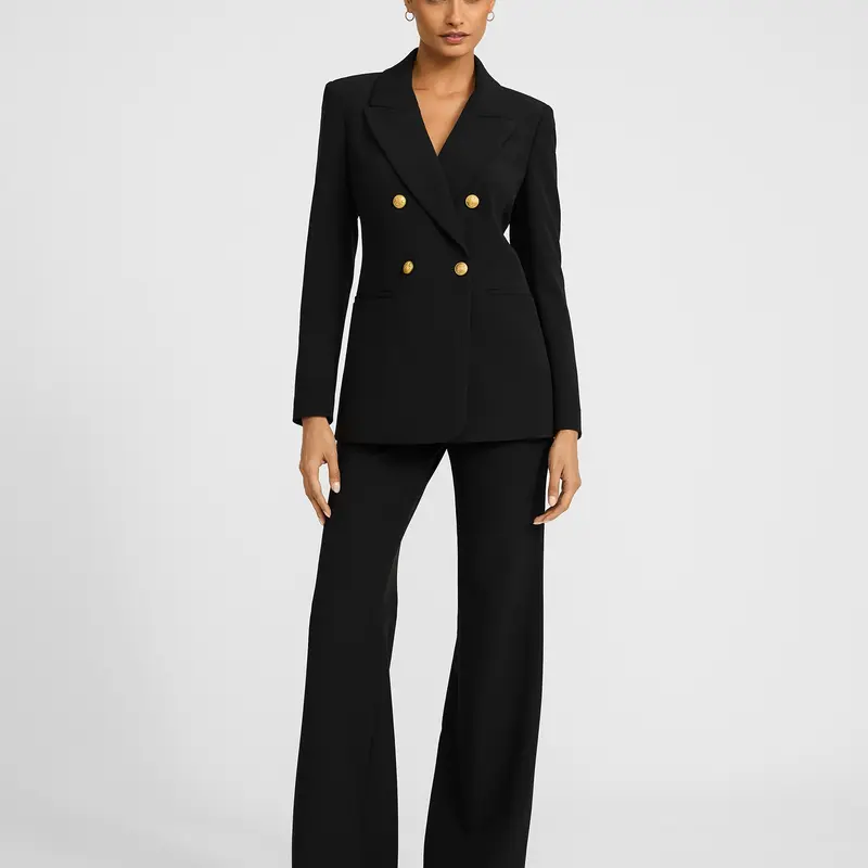 Express Editor High Waisted Flare Trouser in Studio Stretch Twill