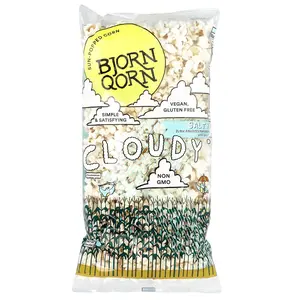 BjornQorn Sun-Popped Corn, Cloudy Salty, 3 oz (85 g)
