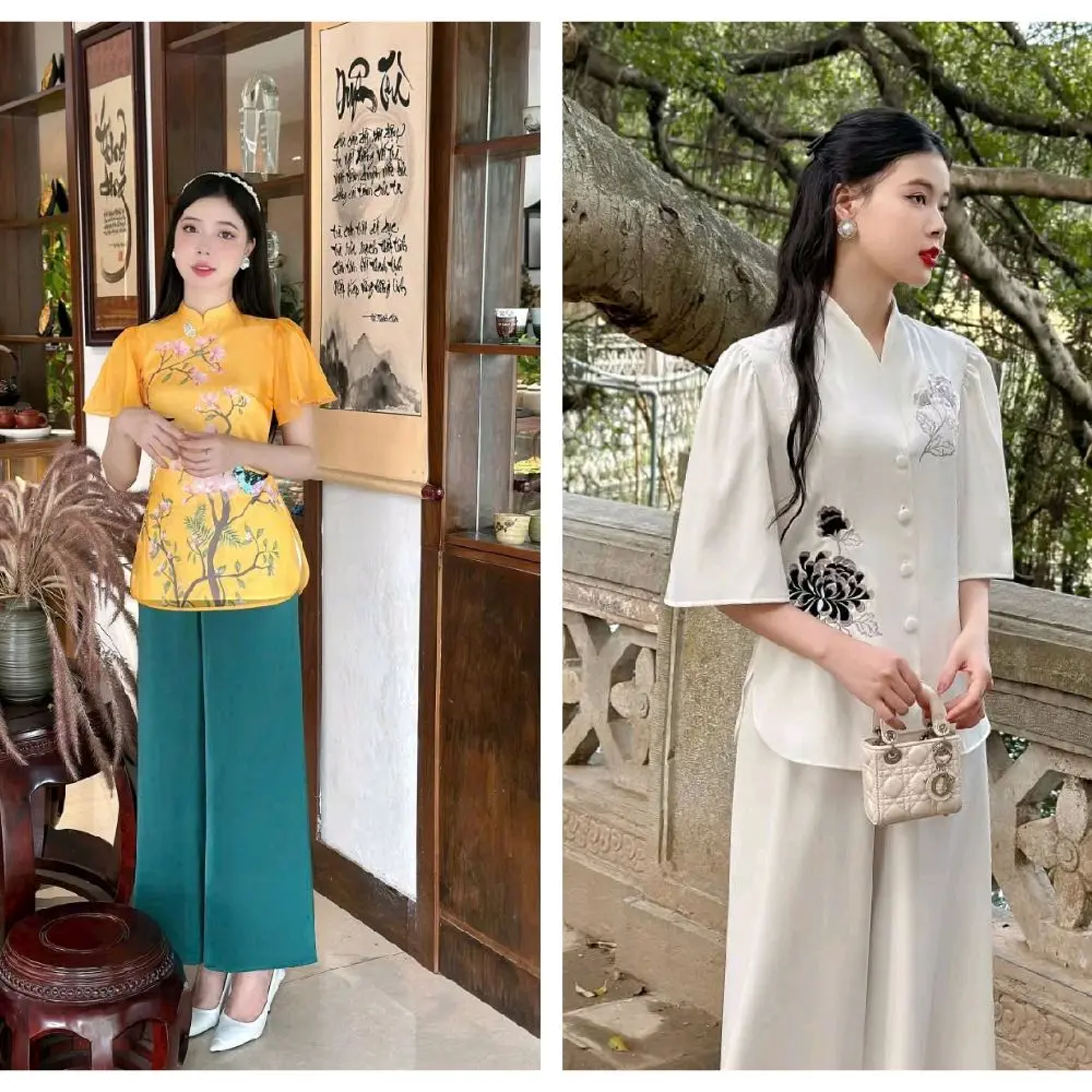 Áo Bà Ba B3 ( Vietnamese Size ) / Women's Temple  / Women Ao Ba Ba / Vietnamese Tradition Phap Phuc / Luna New Year
