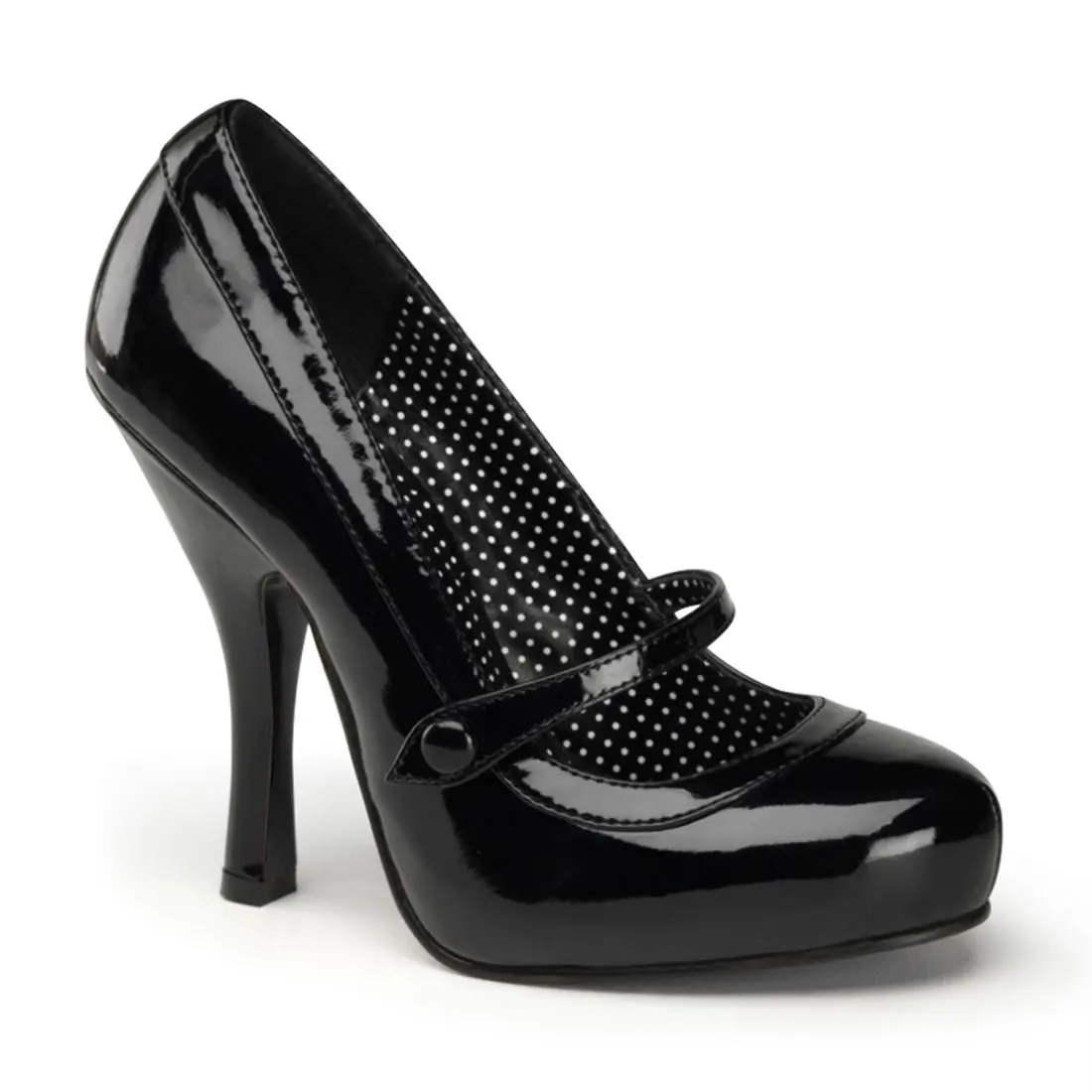 Women's Stylish Fashion High Heels - Cutiepie-02 Design, Black Platform Heeled Dress Footwear