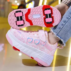 2026 New Style Exquisite Girls' Shoes, Children's and Teenagers' Roller Shoes,  Fashionable Sports Shoes, Four-Wheel Roller Skates, Outdoor Sports Roller Skates, Boys' and Girls' Birthday Gifts, Holiday Gifts, Halloween and Christmas Theme Boot