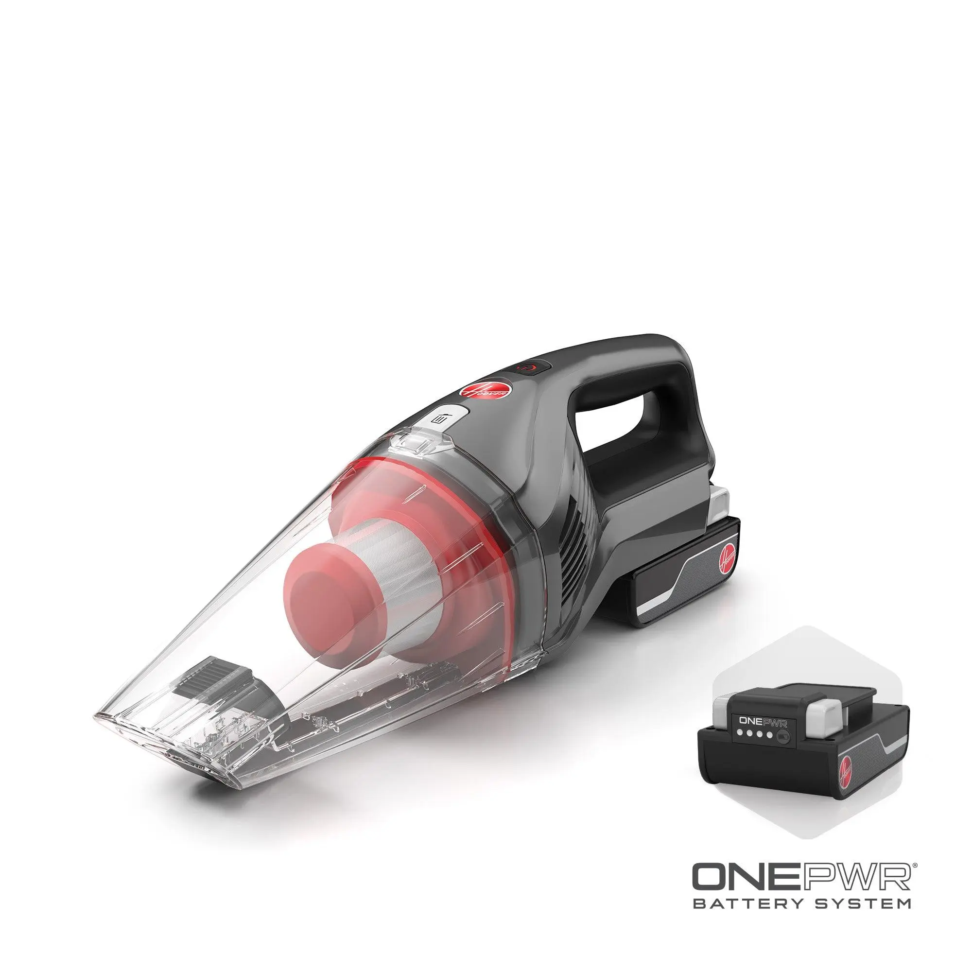 Hoover ONEPWR Cordless Handheld Vacuum Cleaner - 2-in-1 Crevice Tool, Dusting Brush, ONEPWR Battery, XL Dirt Cup, Wall Mount for Hard-to-Reach Areas Cleaning, Cordless Vacuum Cleaner, Wall Mount Keeps Vacuum Within Reach