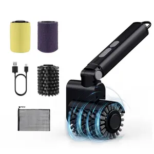 IJF Electric Grill Brush Cordless, Clean Grease in Seconds, Upgraded Stronger Power & Longer Runtime, BBQ Cleaner, No Loose Bristles, CSA Certified, 2 Heads + Scrub Pad