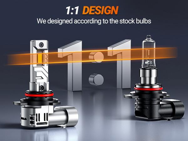 2016 Dodge Challenger 9012/HIR2 80W 6500K White IP68 LED Headlight Bulbs 2PCS SEALIGHT X1S