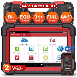 Launch CRP 919E BT 2026 Wireless Bidirectional Car Scan Tool with CANFD&DOIP, ECU Coding, Full System Diagnostic, 31+ Reset, FCA AutoAuth, 2 Year Free